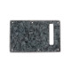 WD® CUSTOM PICKGUARD STRAT® BACK PLATE WITH SLOT 4 PLY DARK BLACK PEARL