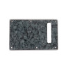 WD® CUSTOM PICKGUARD STRAT® BACK PLATE WITH SLOT 4 PLY DARK BLACK PEARL