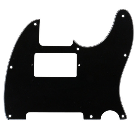 WD® CUSTOM PICKGUARD TELE® HUMBUCKER 8 TROUS 3 PLIS NOIR