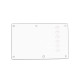 WD® CUSTOM PICKGUARD STRAT® BACK PLATE E-e 56mm 3 PLY WHITE