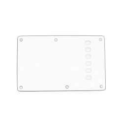 WD® CUSTOM PICKGUARD PLAQUE ARRIÈRE STRAT® E-e 56mm 3 PLIS BLANC