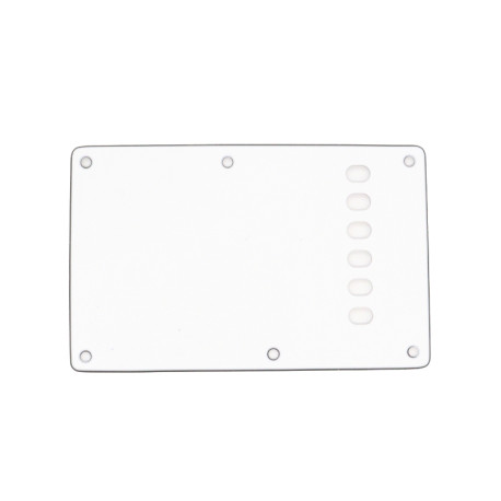 WD® CUSTOM PICKGUARD STRAT® BACK PLATE E-e 56mm 3 PLY WHITE