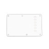 WD® CUSTOM PICKGUARD STRAT® BACK PLATE E-e 56mm 3 PLY WHITE