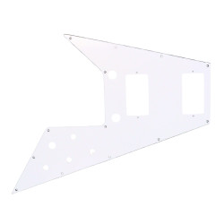 WD® CUSTOM PICKGUARD FLYING V® 67' REISSUE 3 PLIS BLANC