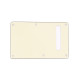 WD® CUSTOM PICKGUARD STRAT® BACK PLATE WITH SLOT 3 PLY PARCHMENT