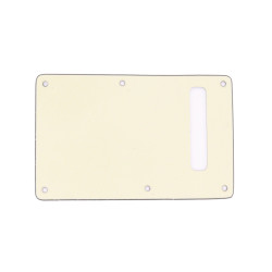WD® CUSTOM PICKGUARD PLAQUE ARRIÈRE STRAT® AVEC FENTE 3 PLIS PARCHMENT