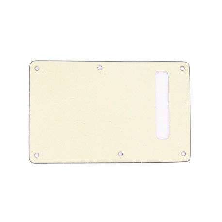 WD® CUSTOM PICKGUARD STRAT® BACK PLATE WITH SLOT 3 PLY PARCHMENT