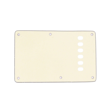 WD® CUSTOM PICKGUARD BACK PLATE STRAT® 56mm SPACING 3 PLY PARCHMENT