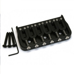 ! B-STOCK ! HIPSHOT® FIXED GUITAR BRIDGE 0.125" HEIGHT 6 STRINGS BLACK