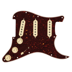 FENDER® PRE-WIRED STRAT® PICKGUARD, CUSTOM SHOP 69' SSS TORTOISE