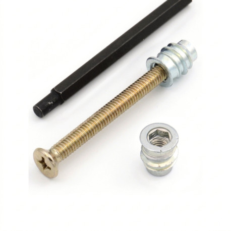 NECTITE® VIS ET INSERTS FIXATION MANCHE 45mm M4 NICKEL (4pcs)