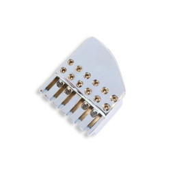 DERJUNG® PIÈCE DE TÊTE ARRONDIE GUITARE 6 CORDES 42 x 46.5mm CHROME