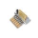 DERJUNG® VIBRATO HEADLESS GUITARE 6 CORDES CHROME