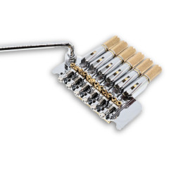 DERJUNG® VIBRATO HEADLESS GUITARE 6 CORDES CHROME