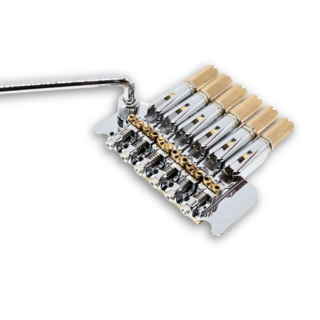 DERJUNG® VIBRATO HEADLESS GUITARE 6 CORDES CHROME