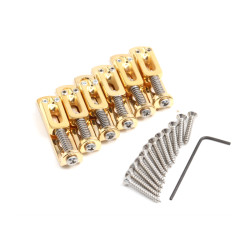 ! DISCONTINUED ! HIPSHOT® SOLO™ SINGLE STRING GUITAR BRIDGE GOLD (6pcs)