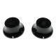 AXLABS® BELL KNOBS FOR METRIC POTS NO NUMBERS BLACK (2pcs)