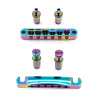 KD BY AXLABS® CHEVALET ET CORDIER TYPE LES PAUL® MÉTRIQUES BURNT CHROME