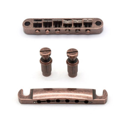 KD BY AXLABS® BRIDGE AND TAILPIECE LES PAUL® STYLE METRIC ANTIQUE BRONZE