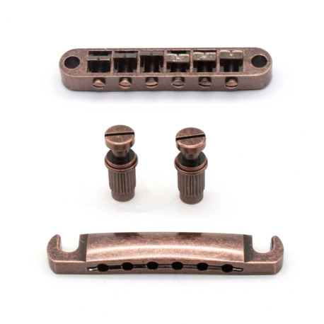 KD BY AXLABS® CHEVALET ET CORDIER TYPE LES PAUL® MÉTRIQUES ANTIQUE BRONZE