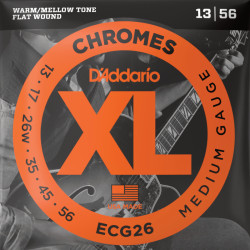 D'ADDARIO® XL CHROMES CORDES GUITARE ÉLECTRIQUE FILETS PLATS 013-056