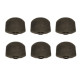 ! DISCONTINUED ! GOTOH® BOUTONS MÉCANIQUES EBÈNE GRAND FORMAT (6pcs)