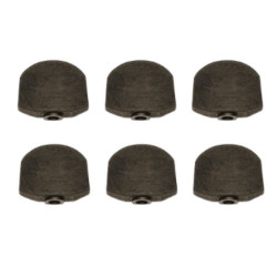 ! DISCONTINUED ! GOTOH® BOUTONS MÉCANIQUES EBÈNE GRAND FORMAT (6pcs)