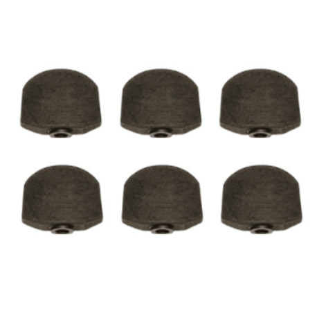 ! DISCONTINUED ! GOTOH® BOUTONS MÉCANIQUES EBÈNE GRAND FORMAT (6pcs)
