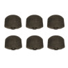 ! DISCONTINUED ! GOTOH® BOUTONS MÉCANIQUES EBÈNE GRAND FORMAT (6pcs)