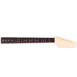 MARCEAU GUITARS® MANCHE TÊTE BRUTE ÉRABLE FLAMMÉ/PALISSANDRE 21F TALON TELE®