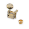 FABER GUITAR® MÉCANIQUES GUITARE 6X1 STYLE BOUTON ROND BUSHINGS DORÉ VIELLI