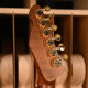 MARCEAU® GUITAR ELEGANTE ROASTED FLAMED MAPLE NECK BLACK GLOSS