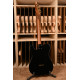 MARCEAU® GUITAR ELEGANTE ROASTED FLAMED MAPLE NECK BLACK GLOSS