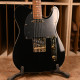 MARCEAU® GUITAR ELEGANTE ROASTED FLAMED MAPLE NECK BLACK GLOSS
