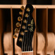 MARCEAU® GUITAR ELEGANTE ROASTED FLAMED MAPLE NECK BLACK GLOSS