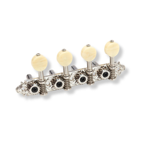 DER JUNG® MÉCANIQUES MANDOLINE TÊTE AJOURÉE BOUTON IVOIRE 1:18 NICKEL