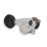 DER JUNG® MÉCANIQUES UKULÉLÉ 2+2 BOUTON NOIR 1:21 CHROME