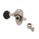 DER JUNG® MÉCANIQUES 3+3 BOUTON NOIR NICKEL