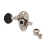 DER JUNG® MÉCANIQUES 3+3 BOUTON NOIR NICKEL