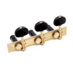 APARICIO MÉCANIQUES CLASSIQUE "TERUEL" SATIN / AXE NOIR / BOUTON ÉBÈNE