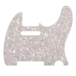 WD® CUSTOM PICKGUARD TELE® 8 HOLES 4 PLY WHITE PEARL
