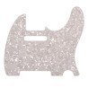 WD® CUSTOM PICKGUARD TELE® 8 HOLES 4 PLY WHITE PEARL