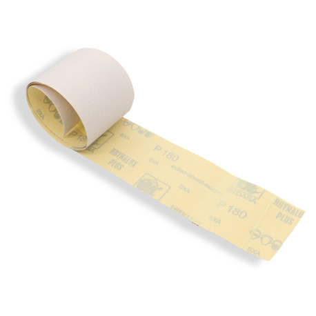 INDASA® RHYNOSTICK® PLUS LINE ROULEAU DE PAPIER ABRASIF ADHÉSIF P180 (70mm x 1m)
