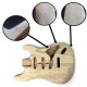! B-STOCK ! HOSCO® CORPS TYPE STRAT® FRÊNE DES MARAIS 2pcs NON VERNI