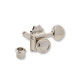 GROVER® MÉCANIQUES 533 VINTAGE DLX ROTO-GRIP LOCKING BUTTERBEAN 6x1 1:15 NICKEL