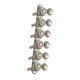 GROVER® MÉCANIQUES 533 VINTAGE DLX ROTO-GRIP LOCKING BUTTERBEAN 6x1 1:15 NICKEL