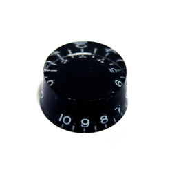 BOUTONS SPEED KNOBS GAUCHER POTENTIOMÈTRES MÉTRIQUES NOIR (Vrac 10pcs)