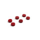 ! DEALS ! BOUTONS MÉCANIQUES RONDS 5.2 x 14.5mm ROUGE CARMIN (6pcs)