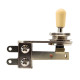 CENTRALAB® SÉLECTEUR TOGGLE 3 POSITIONS COUDÉ NICKEL