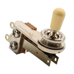 CENTRALAB® SÉLECTEUR TOGGLE 3 POSITIONS COUDÉ NICKEL
